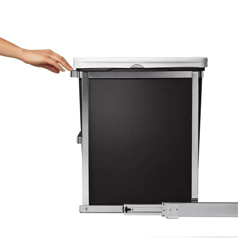 in cabinet can heavy duty steel frame|Simplehuman 30l Under Counter Pull.